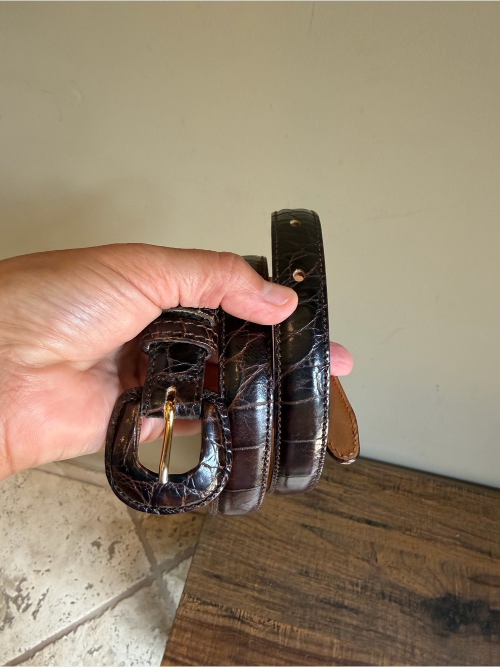 H Belt Italian Leather M Men’s /Women’s